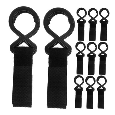 Abaodam 12pcs Stroller Hooks for Diaper Bags Multi-Functional Nylon Hanging Accessories for Strollers Walkers and Shopping Carts Easy to Install and Organize Essentials