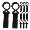 Abaodam 12pcs Stroller Hooks for Diaper Bags Multi-Functional Nylon Hanging Accessories for Strollers Walkers and Shopping Carts Easy to Install and Organize Essentials view 1