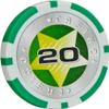 50PCS 14g Poker Chips Monte Carlo Set, Casino Laser Chips with Metal Core for Texas Hold'em & Blackjack view 1