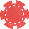 50 PCS Poker Chips Casino Counting Game Chips, Plastic Coloured Coins for Texas Hold'em Blackjack Cards Family Party (Red) view 1