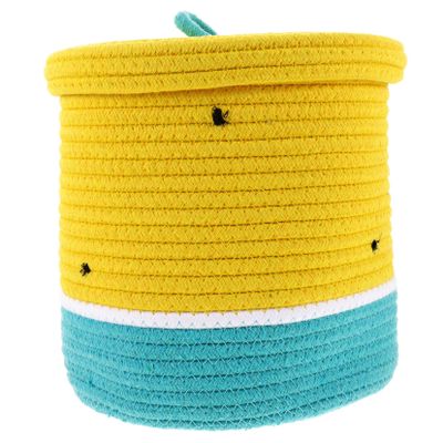 ABOOFAN Lidded Cotton Rope Basket Watermelon Design for Boys and Girls Stylish Storage for Toys Books and Home Organization Living Room Bedroom Nursery