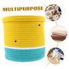 ABOOFAN Lidded Cotton Rope Basket Watermelon Design for Boys and Girls Stylish Storage for Toys Books and Home Organization Living Room Bedroom Nursery view 2