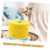 ABOOFAN Lidded Cotton Rope Basket Watermelon Design for Boys and Girls Stylish Storage for Toys Books and Home Organization Living Room Bedroom Nursery view 3