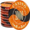 25PCS Monte Carlo Poker Chips Set, Casino Grade Crystal Chips for Texas Hold'em, Blackjack & Card Games, 11.5g Heavy Duty, $5000 Value view 3