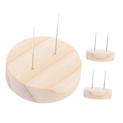 ABOOFAN 3pcs Solid Wood Doll Stand Base Doll Support Stand Display Holder for Diy