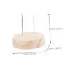 ABOOFAN 3pcs Solid Wood Doll Stand Base Doll Support Stand Display Holder for Diy view 2