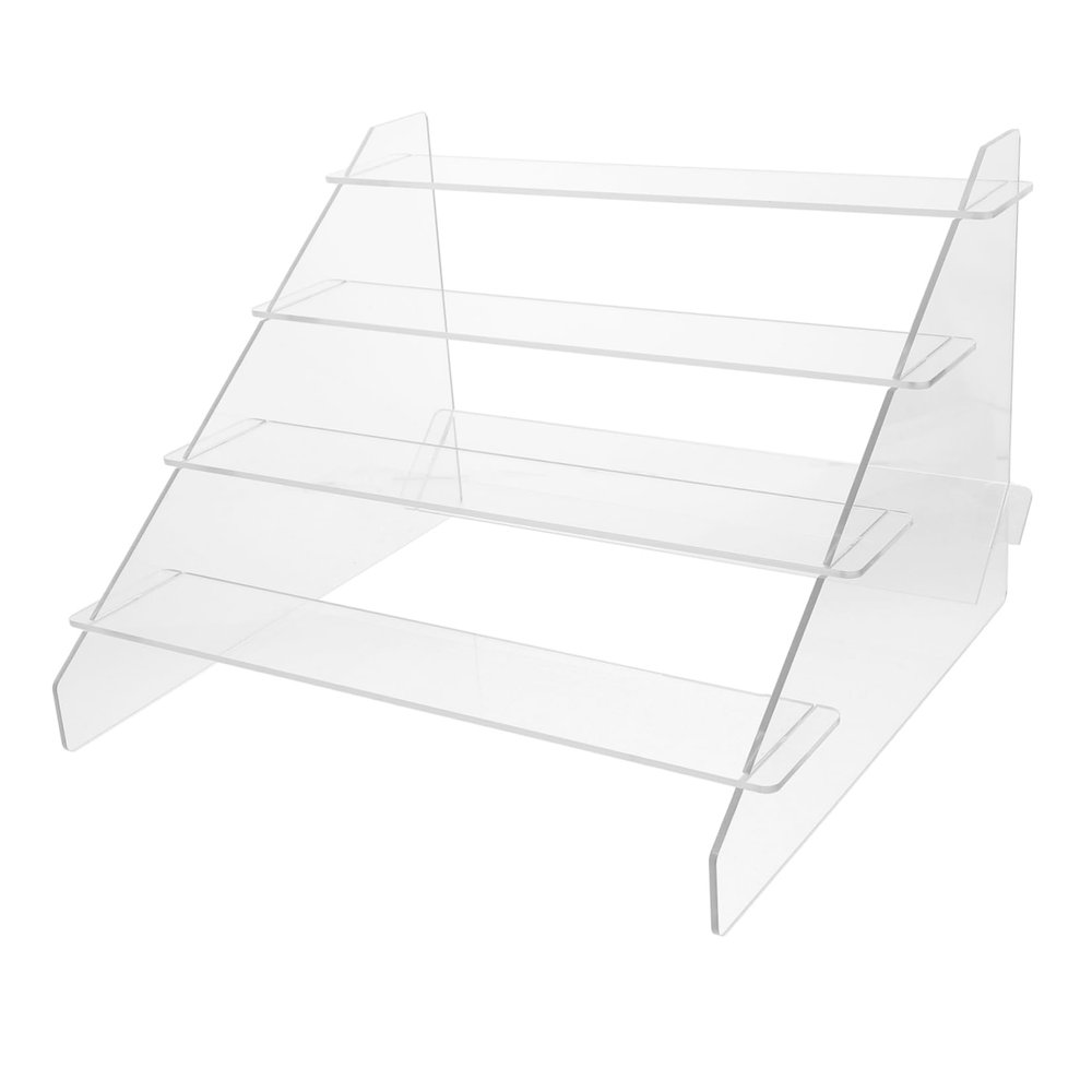 ABOOFAN Acrylic Display Stand for Desserts Figures Sturdy Organizer for Home Decor Makeup and Doll Collection Reusable Acrylic Design