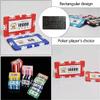 29g Clay Poker Chips Set, 25 PCS Rectangular Casino Chips for Texas Hold'em, Blackjack, Bingo Games, $1000 Value view 4