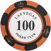 14g Poker Chips Set, 50PCS Counting Game Chips, Texas Hold'em Casino Style with Crown LAS Vegas Design, Clay & Metal Inlay, for Gambling & Card Games view 1