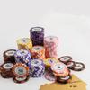 14g Poker Chips Set, 50PCS Counting Game Chips, Texas Hold'em Casino Style with Crown LAS Vegas Design, Clay & Metal Inlay, for Gambling & Card Games view 4