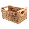 ABOOFAN Hyacinth Woven Storage Basket Multi-use Desktop Organizer for Home Elegant and Practical Sundries Container for Toys Books and Snacks Adds Warmth to Any Room view 1