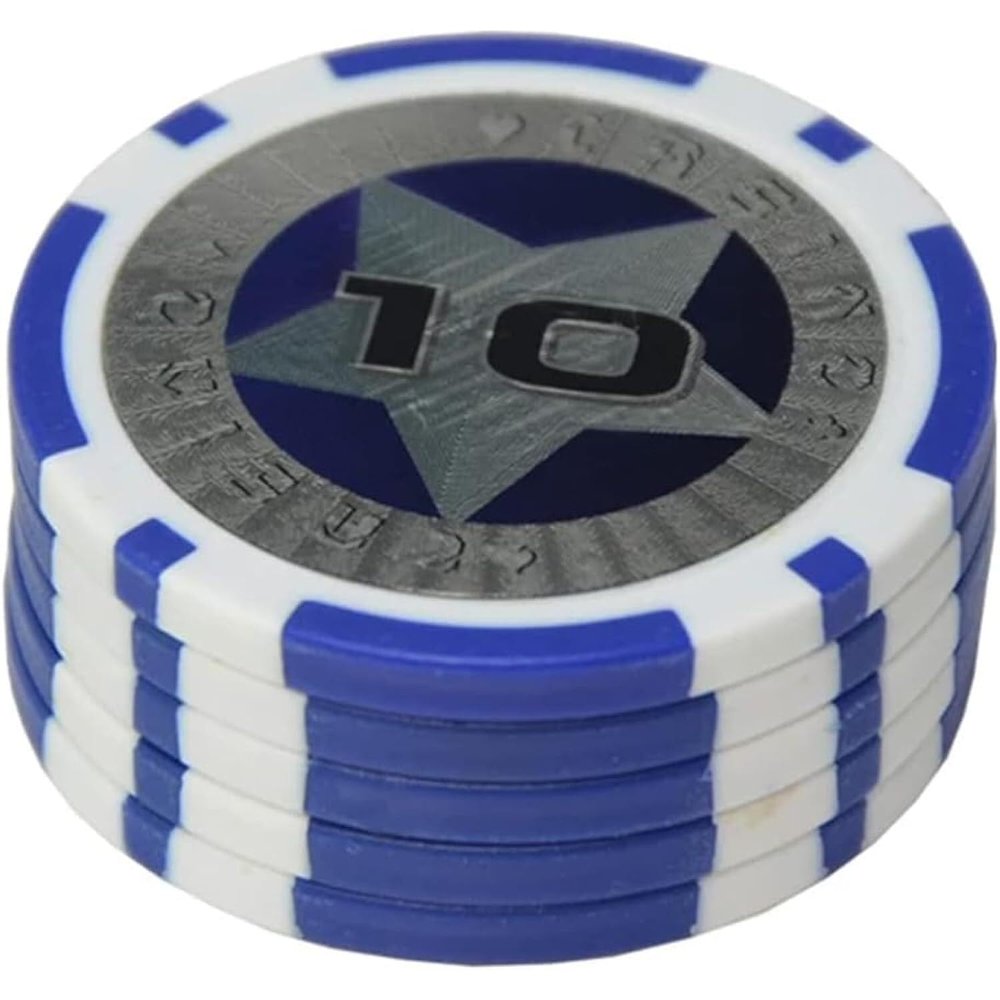 25PCS Professional Casino Poker Chips Set, ABS Clay with Iron Plate, Texas Hold'em, Blackjack, Baccarat Game Chips for Poker Night, Party, and Tournaments