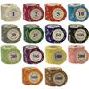 14g Poker Chips Set, 25PCS Las Vegas Clay Chips with Dealer Button for Texas Hold'em, Blackjack, Casino Games at Home ($10000 Denomination) view 2