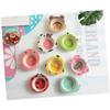 ABOOFAN Unbreakable Dinnerware Toddler Plates Bowls Set Kids Bowl Bamboo Fiber Frog Theme view 4