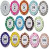 50 PCS Poker Chips Set, 14g Monaco Casino Clay Chips for Texas Hold'em & Blackjack with Acrylic Storage Case  $1000 Denomination view 1