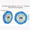 50 PCS Poker Chips Set, 14g Monaco Casino Clay Chips for Texas Hold'em & Blackjack with Acrylic Storage Case  $1000 Denomination view 2