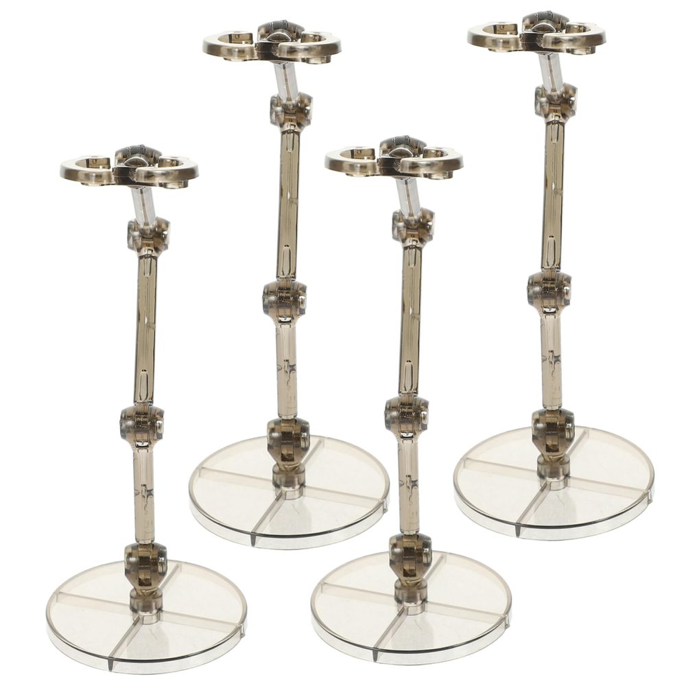 SUPVOX 4pcs Figure Display Stand Action Figures Stands Desktop Display Rack Plastic Model