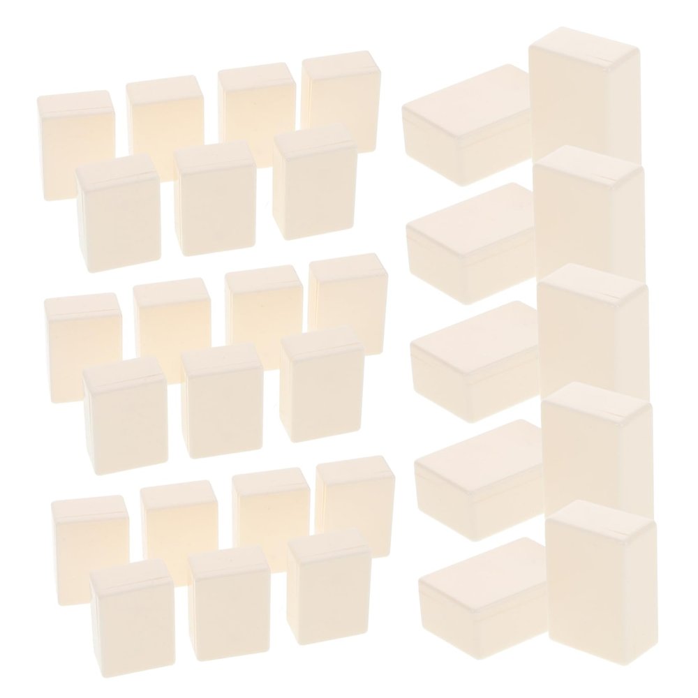 ERINGOGO Game Checker Replacement Acrylic Square White Chess Pieces Large Checker Board Game Blocks