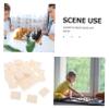 ERINGOGO Game Checker Replacement Acrylic Square White Chess Pieces Large Checker Board Game Blocks view 3