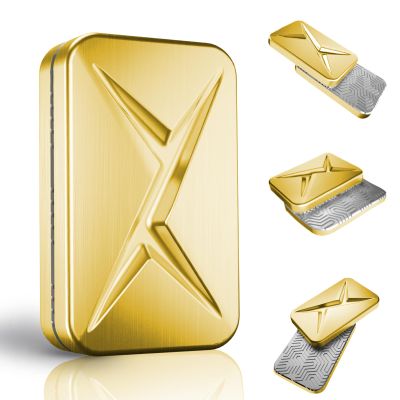 HIDEDC Magnetic Fidget Slider, EDC Fidget Toys for Adults, Home Office Executive Desk Toy Stress Relief Toy, Ideal Gifts for ADHD, ADD & Autism (Gold)