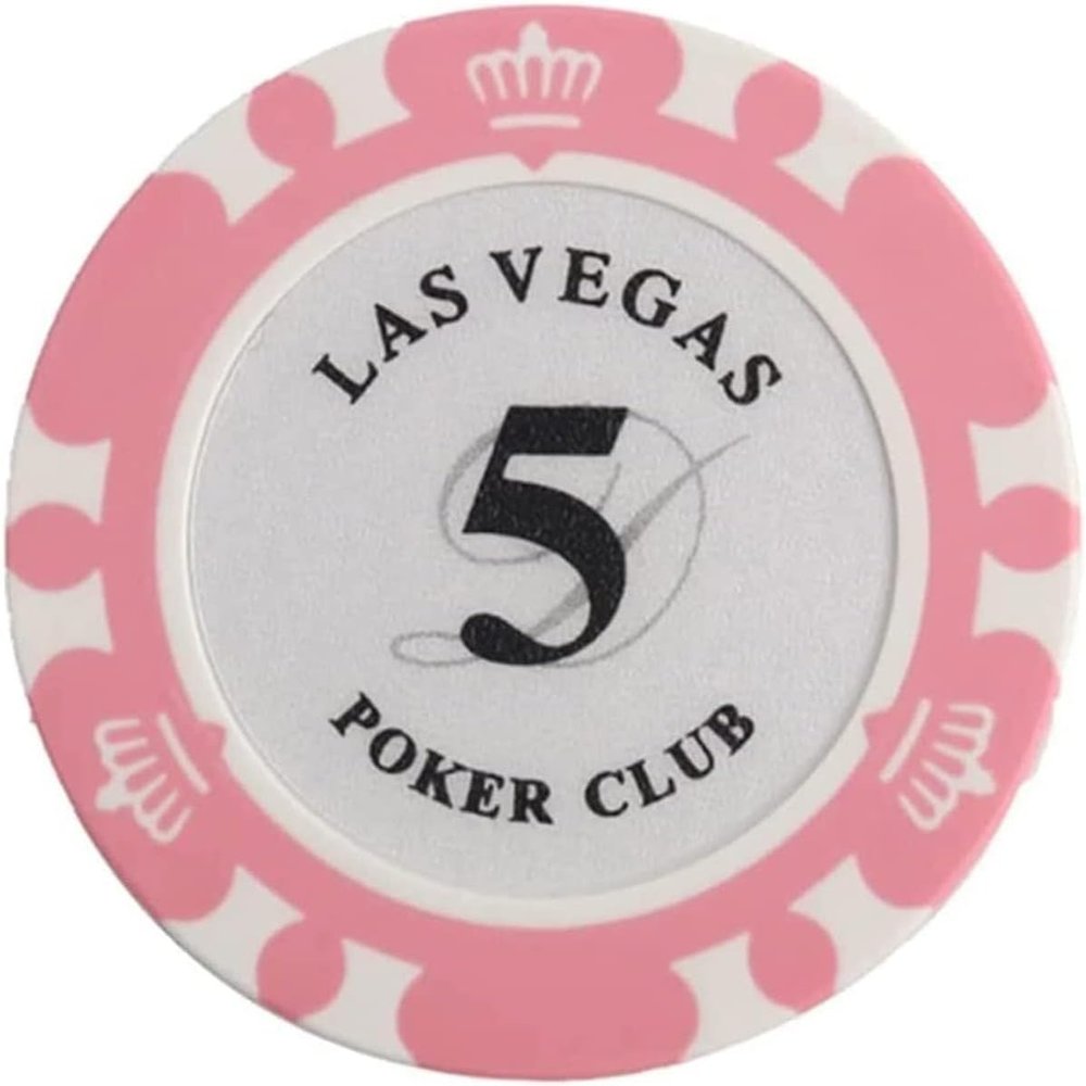 50PCS Poker Chips Set, 14g Casino Clay Chips for Texas Hold'em, Blackjack, Family Games, 4cm Diameter (Clay Iron Core)