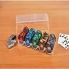100 Piece Poker Set with Casino Chips, 14g Clay Acrylic Suit, Texas Hold'em, Blackjack with Values 1-10000, Monte Carlo Style view 4