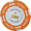 25PCS Poker Chips Set with Numbers, Monaco Casino Clay Chips for Texas Hold'em, Blackjack & Club Games  Colored Bingo Chips view 1