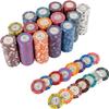 25PCS Poker Chips Set with Numbers, Monaco Casino Clay Chips for Texas Hold'em, Blackjack & Club Games  Colored Bingo Chips view 2