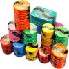 Crystal 14g Poker Chips Set, Casino Grade Monte Carlo Poker Chips for Texas Hold'em & Blackjack, 25pcs $10,000 Denomination, Ideal for Casino Games view 1