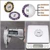 100PCS 14g Poker Chips Set, Casino Chips with Clay Metal Core, Texas Hold'em & Blackjack, Monte Carlo Style in Acrylic Case view 3