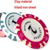 100PCS 14g Poker Chips Set, Casino Chips with Clay Metal Core, Texas Hold'em & Blackjack, Monte Carlo Style in Acrylic Case view 4