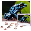 Jigsaw Puzzle for Adults 500 Piece Funny Challenging Puzzles Dart Frog Blue Picture Jigsaw Wooden Puzzle Artwork Family Game Puzzle for Birthday 20.4" x 15" view 1