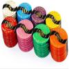 Casino Poker Chips Set with Denominations, 25PCS Bingo Chips, Crystal Dice Style, Ideal for Counting, Math Learning, and Card Games view 2