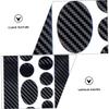 Kisangel 2sheets Scratch Bike Frame Stickers Carbon Pattern Black Film for Frames Wear-Resistant Easy to Clean After view 4