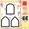 40PCS Sunday School VBS Crafts Bulk: Paper Cross Nativity Suncatchers, Jesus Religious Christian Classroom Camping Activity DIY Kits Gifts Church Decorations, Window Stained Glass Effect Art Supplies view 4