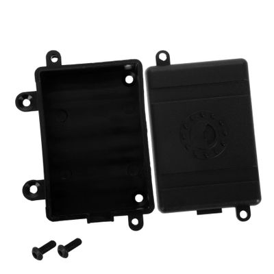 VICASKY Box 1 Electronic Device Box Transmitter Case Extra Curls Gel Metal Hose Reel Wall Mount Center Driveshaft Shaft Slash Driveshaft Giant Rubber Snake Black Plastic