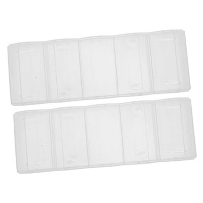Milisten 2pcs Poker Chip Case Plastic Poker Chips Organizer Box Storage Supplies