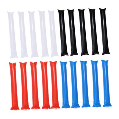 LIOOBO 48pcs Inflatable Long Sticks for Party Blowouts Sports Cheering Wand Basketball Football Outdoor Activities