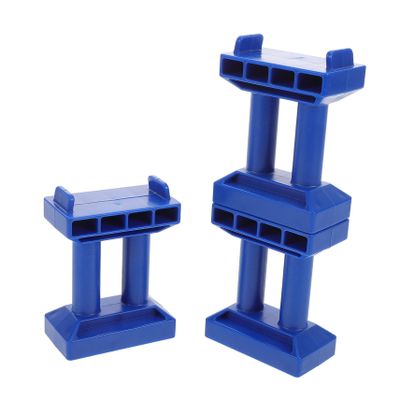 Milisten 6pcs Train Track Bridge Wooden Toy Train Track Supports Scale Accessories Educational Playset