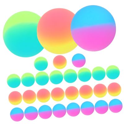Milisten 30pcs Double Bouncy Balls Boys and Girls Plastic Balls Boy Girl Toys Decompression Plaything