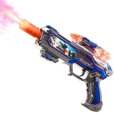 DaoDaoZhu Spray Light Up Toy Gun for Kids with Sound Effects & Rotating Slide Display, Toy Guns for Boys Toddlers 3 4 5 6 7 Year Old for Indoor & Outdoor Play, Gifts for Birthday Halloween Christmas