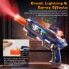 DaoDaoZhu Spray Light Up Toy Gun for Kids with Sound Effects & Rotating Slide Display, Toy Guns for Boys Toddlers 3 4 5 6 7 Year Old for Indoor & Outdoor Play, Gifts for Birthday Halloween Christmas view 3