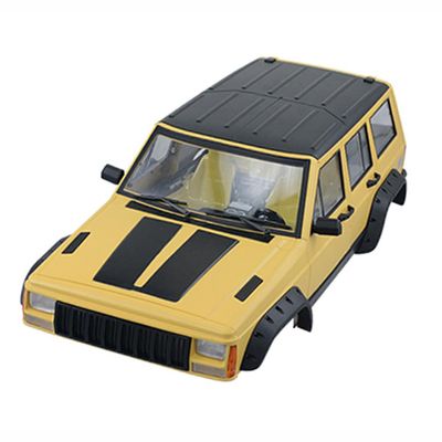RC Accessories 12.3" 313mm Wheelbase Painted Cherokee Body Shell for 1/10 RC Crawler Axial SCX10 & SCX10 II 90046 90047(Yellow)