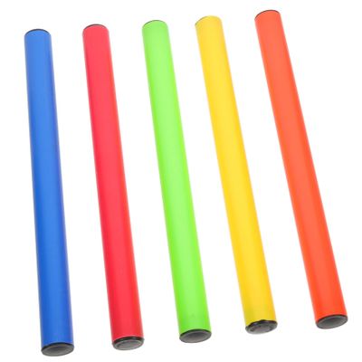 Abaodam 5pcs Lightweight Relay Sticks for School Competitions Safe Non- Running Tools for Boys and Girls Track Events