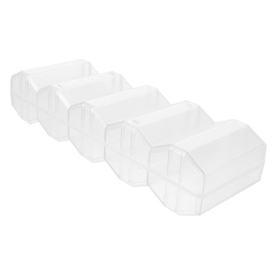 Milisten Outdoor Poker Chip Storage Box Transparent Poker Chip Holder for Cards Game Container with Design Coin Organizer for