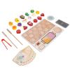 Wooden fruit beads skewer toy simulation wooden fruit pedagogy toy view 2
