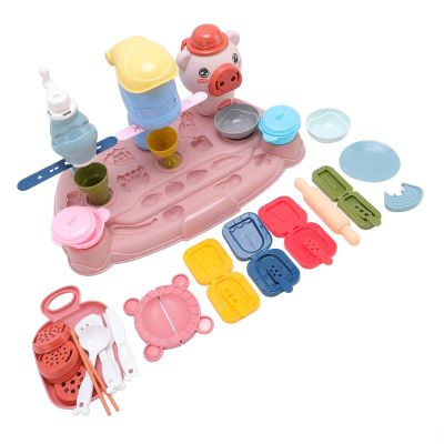 Colour dough game set, plastic, develop creativity, improves hands of eye coordination, fun noodle maker, play clay set for