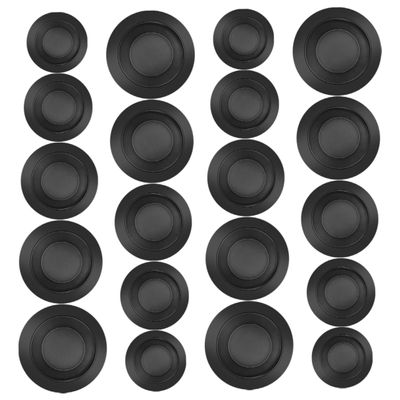 BUGUUYO 20pcs Piggy Bank Stopper Replacement Round Rubber Plugs for Money Pot Easy to Install Reusable