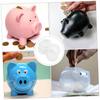 HONMEET 5pcs Piggy Bank Stopper Replacement Assorted PVC Material Money Jar Cap Coin Bank Cap Plaster Doll Stoppers view 3