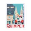 1000PcsQuimper France Girl Car Vintage Travel PosterJigsaw Adult Decompression Game Puzzle Students Toy for Children Christmas Birthday Gifts50x70cm-BQ64 view 1